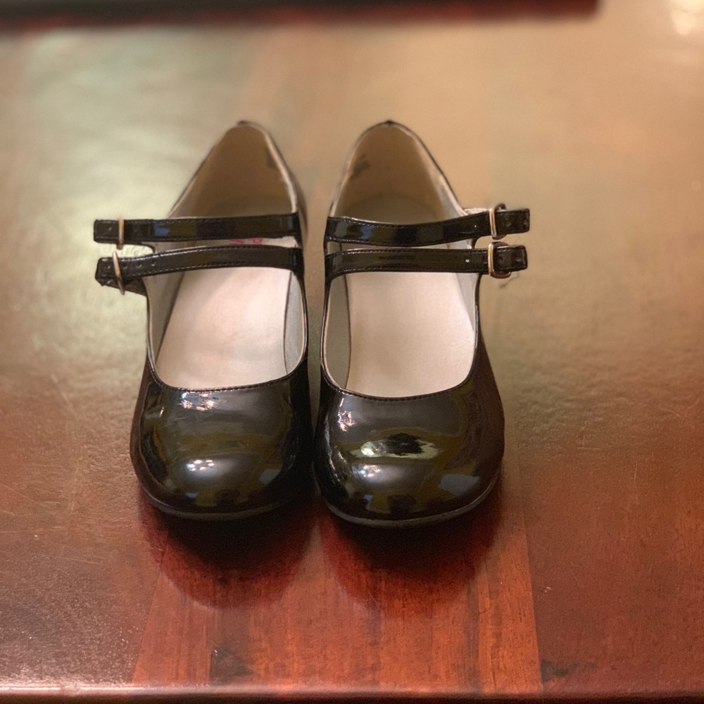Harper Canyon Nordstrom black shiny high heel 13.5
